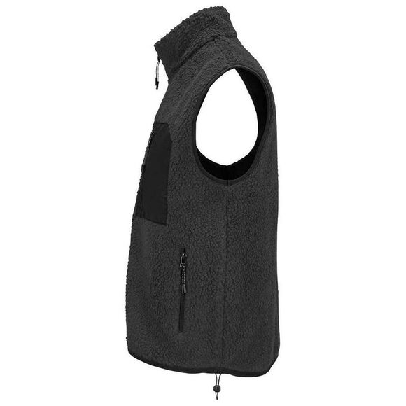 SOLS Unisex Adult Fury Sherpa Body Warmer / Carbon/Gray/Black - Picture 2 of 3